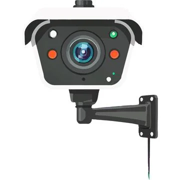 Actionable insights Security Surveillance Camera enhanced safety System Stock Illustration