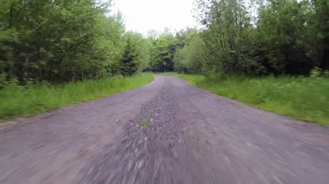 Actioncam: driving through a green area Video stock 24691872