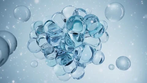 Activate cells to restore moisture and elasticity. Essence molecules. Vídeos de archivo 337398680