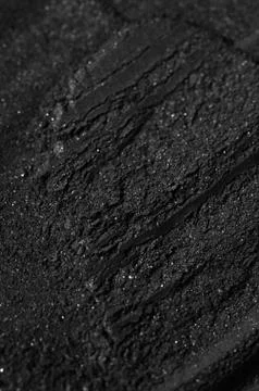 Activated charcoal powder Foto stock