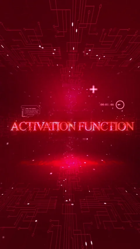Activation Function words in AI On Digital Background 動画素材 323838248