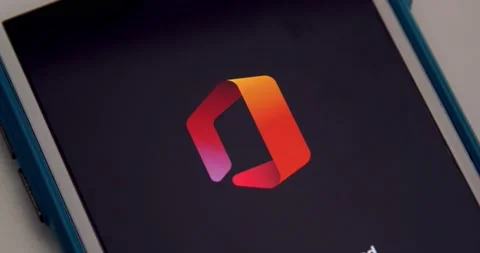 Activation Microsoft Office app on iPhone Stock Footage 149354576
