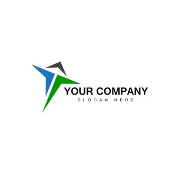 Active abstract logo with arrow the up logo Stock Illustration