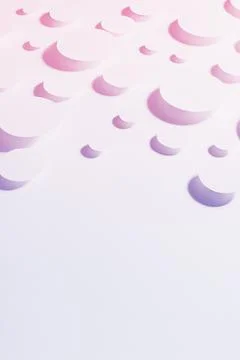 Active bright dynamic abstract pattern of paper ovals in shining light with s Stock Photos