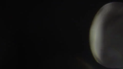 Active circular white bokeh video in black Stock Footage 309249217