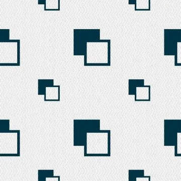 Active color toolbar icon sign. Seamless pattern with geometric texture. Vect Stock Illustration