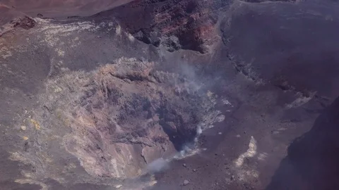 Active crater, aerial view Stock-Footage 90768650
