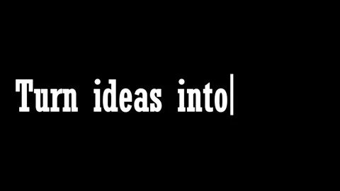 Active Cursor White Text Turn Ideas Into Action Execution Concept Stock Footage 344873052