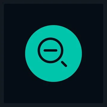 Active decrease zoom UI element template 스톡 일러스트