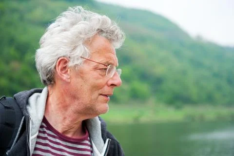 Active elderly man Stock Photos