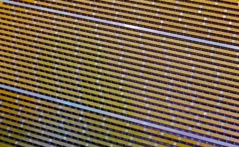 Active electronically scanned array front-view x-range Stock Photos