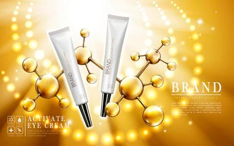 Active eye cream Stock Illustration