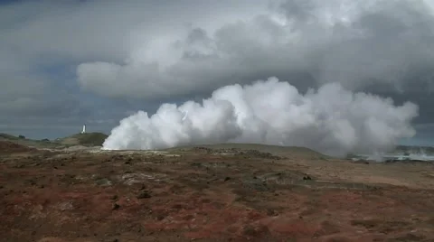 Active Geothermal Area Stock Footage 63105234
