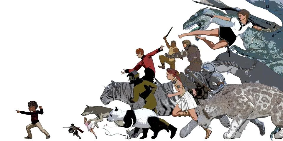 Active Imagination Stock Illustration
