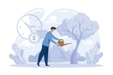 Active income obtained in course of certain activity using your knowledge a.. Stock Illustration
