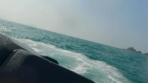 Active jet skiing on the sea  Stock Footage 307135433