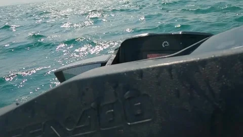 Active jet skiing on the sea  Stock Footage 307135438