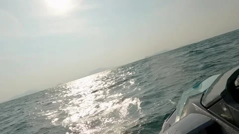 Active jet skiing on the sea  Stock Footage 307135462
