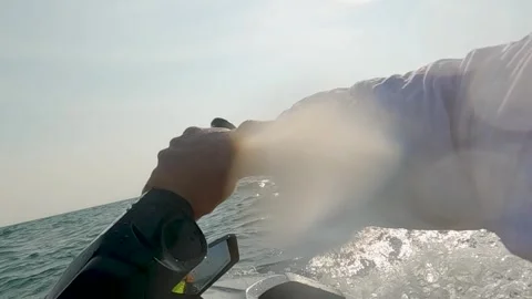 Active jet skiing on the sea  Stock Footage 307135465