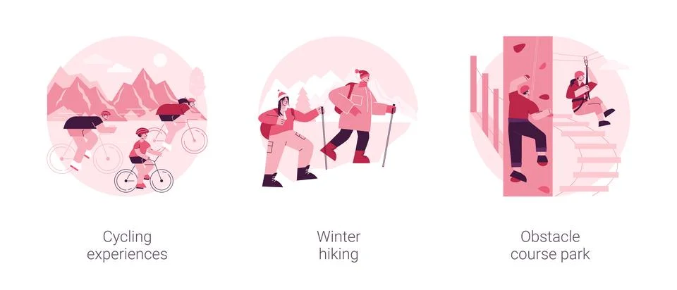 Active lifestyle abstract concept vector illustrations. 스톡 일러스트