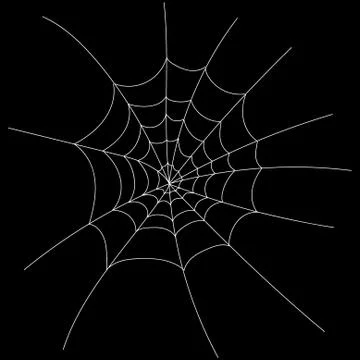 Active linear web for Halloween design black Stock Illustration