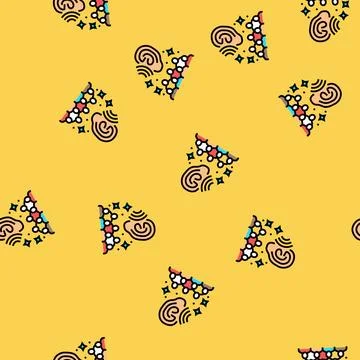 Active listener business vector seamless pattern Stock Illustration
