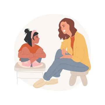 Active listening isolated cartoon vector illustration. Stock Illustration