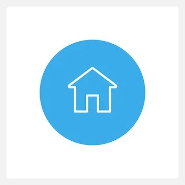 Active mainpage button UI element template Stock-Illustration