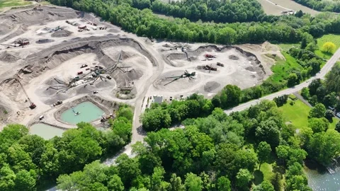 Active Mining Site - Syracuse, NY Stock Footage 336288998