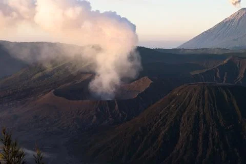 Active Mount Bromo - Java, Indonesia Foto stock