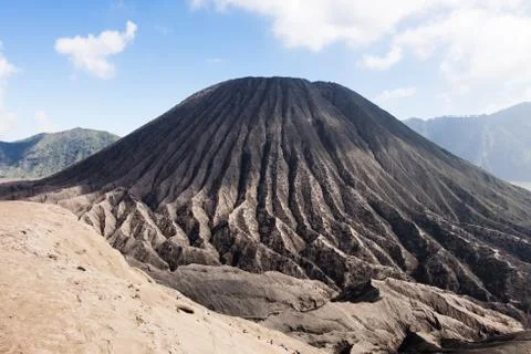 Active Mount Bromo - Java, Indonesia Stock Photos