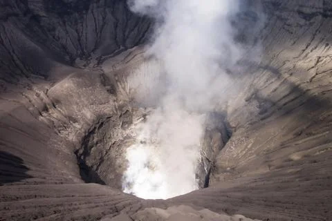 Active Mount Bromo - Java, Indonesia Stock Photos