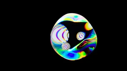 Active Move Liquid Colorful Sphere Stock Footage 121576852