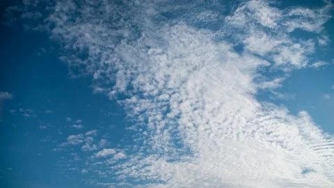 Active movement of clouds across the blue evening sky. Time lapse. Stock Footage 163759803