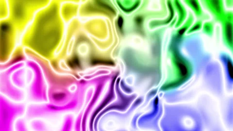 Active movement of the liquid abstract animated background. Multi colored w.. Stock Footage 331653813