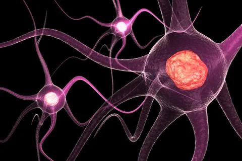 Active Neurone.. Stock Illustration