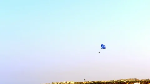 Active parasailing over the sea. one of the types of outdoor activities Video stock 97243757