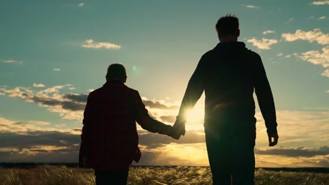 Active Parent, child, trust concept, family safety. Happy family. Father pulls Stock Footage 211191929