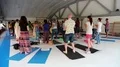 Active people doing sport, trains in gym HD Footage
