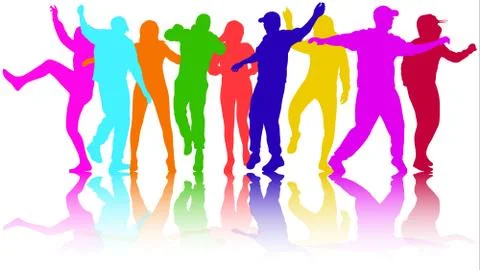 Active people Stock-Illustration