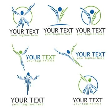 Active people logo vectore Stock Illustration