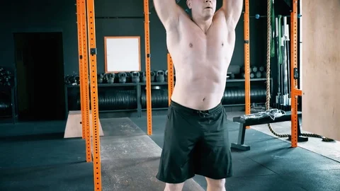 Active People Sport Workout Concept, Workout exercise at gym class Stock Footage 90035894