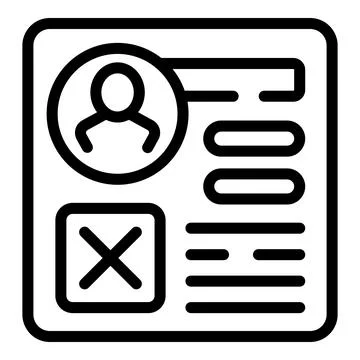 Active problem icon outline vector. Social account Stock Illustration