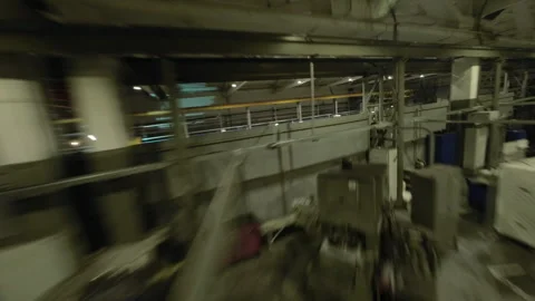 Active production floor crowded with equipment and workers Stock Footage 328893119