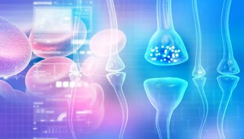 Active receptor in abstract background Stock Illustration