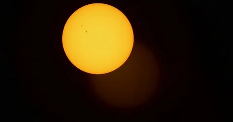 Active Region 2674 shot with a solar filter.  Time Lapse. Video stock 79616825
