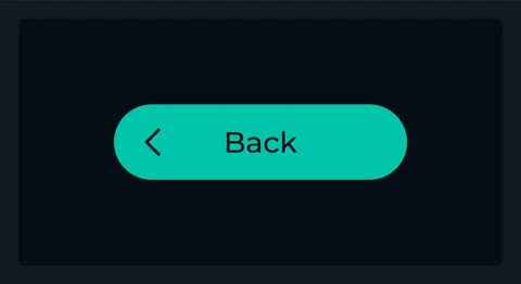 Active return button UI element template Stock Illustration