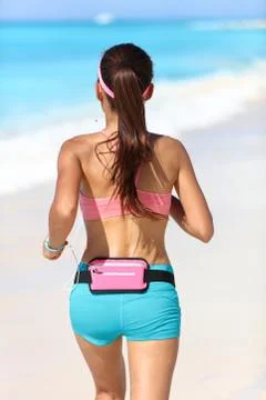 Active runner with running gear Stock Photos