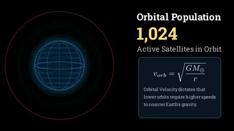 Active Satellites in Orbit Vídeos de archivo 337061540