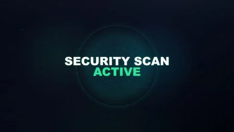 Active security scan performing system check Stock-Footage 347429827